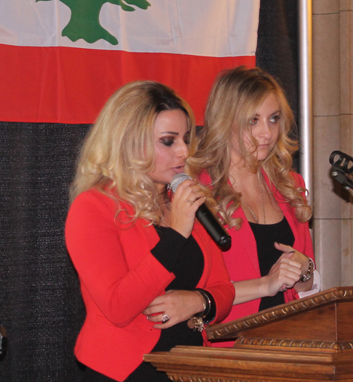 Mistresses of Ceremonies Racha Alameh and Tamore Gemayel Ayoub