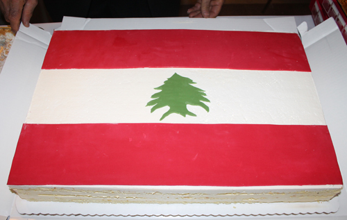 Lebanon Flag cake