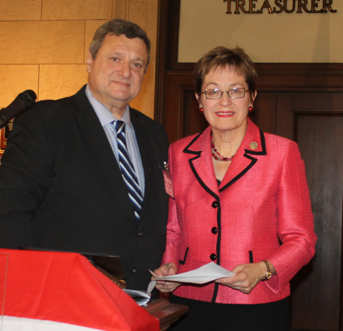 Pierre Bejjani and Congresswoman Marcy Kaptur 