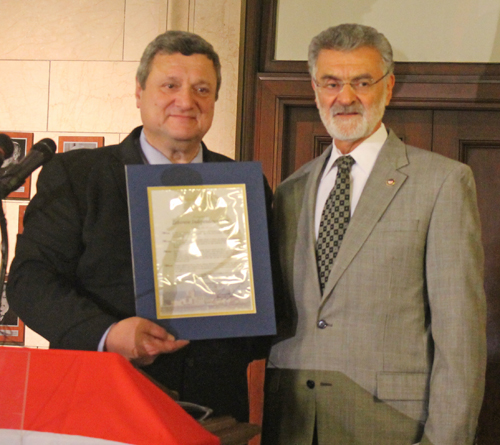 Pierre Bejjani and Mayor Frank Jackson 