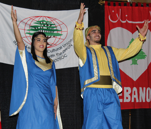 Ajyal Dabke Lebanese dancers at 2018 Lebanon Day in Cleveland