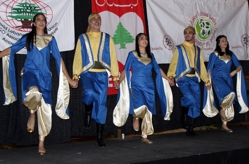 Ajyal Dabke Lebanese dancers at 2018 Lebanon Day in Cleveland