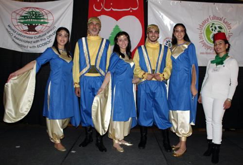 Ajyal Dabke Lebanese dancers at 2018 Lebanon Day in Cleveland