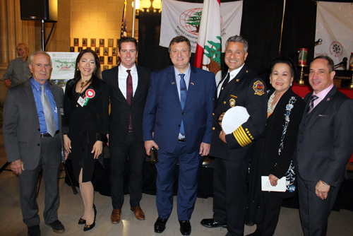 Tony Abdulakrim,Vera Hatem, Kerry McCormack, Pierre Bejjani, Chief Angelo Calvillo, Gia Hoa Ryan and Matt Zone