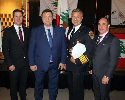 Kerry McCormack, Pierre Bejjani, Chief Angelo Calvillo and Matt Zone