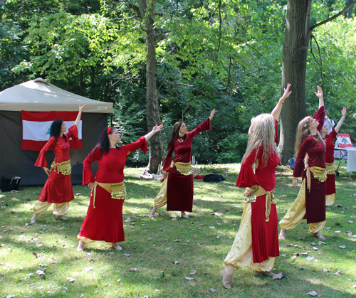 Cassandra Al Warda Middle Eastern Belly Dance in the Lebanese Cultural Garden in Cleveland on One World Day 2018