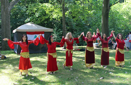 Cassandra Al Warda Middle Eastern Belly Dance in the Lebanese Cultural Garden in Cleveland on One World Day 2018