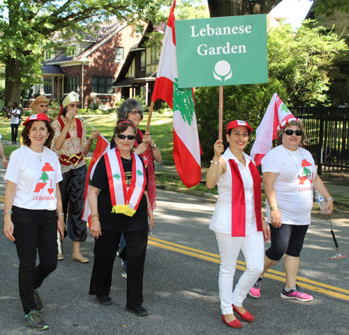 Cleveland Lebanese community marching in Parade of Flags on One World Day