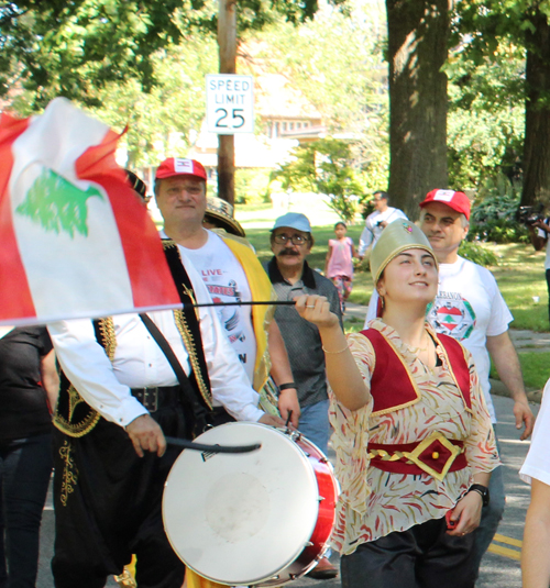 Cleveland Lebanese community marching in Parade of Flags on One World Day