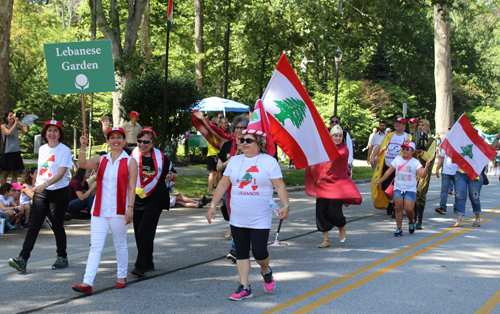 Cleveland Lebanese community marching in Parade of Flags on One World Day