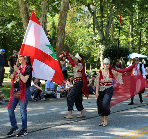 Cleveland Lebanese community marching in Parade of Flags on One World Day