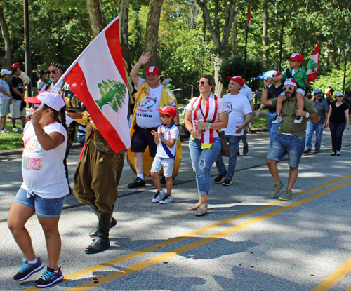 Cleveland Lebanese community marching in Parade of Flags on One World Day