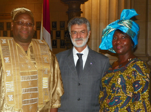 Patrick and Sangai Cooper with Mayor Jackson