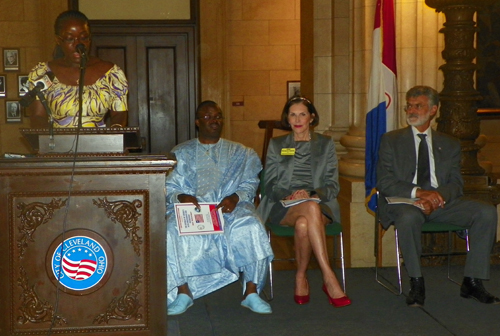 Joan Darkotey at podium