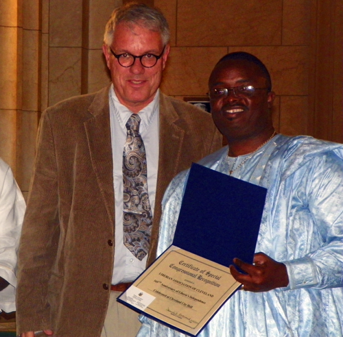 Michael Patterson of Congressman Dennis Kucinich's office and Jackson Seo Sr.