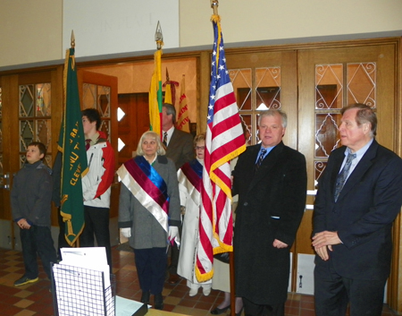 Lithuanian and US Flags