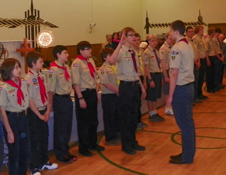 Lithuanian Scouts at Cleveland's St Casimir Church