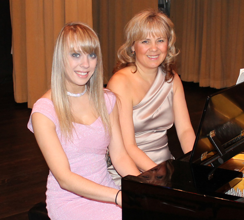 Lina and Audrone Majorovas at piano