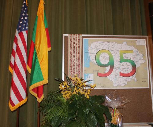 95th anniversary of Lithuania sign