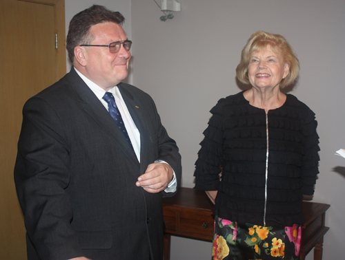 Minister Linas Linkevicius and Ingrida Bublys