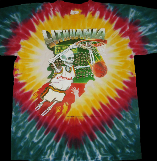 Lithuanian Grateful Dead Basketball Jersey