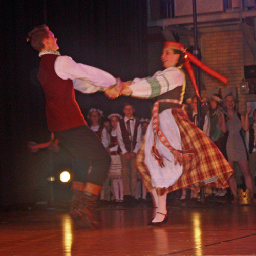 Grandis Lithuanian folk dancers from Chicago at Cleveland Juventus