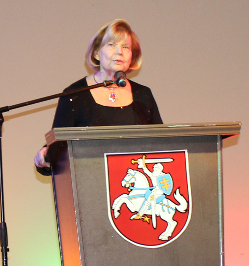 Ingrida Bublys at podium