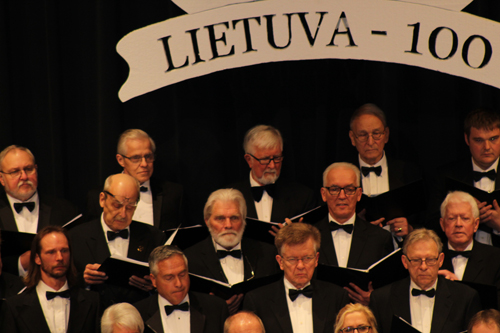 Lithuanian choirs from Cleveland (Choras Exultate), Montreal (Montrealio lietuviu choras Balsas) and Toronto (Toronto lietuviu choras Volunge)