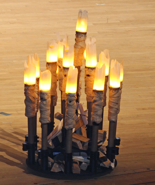 Lithuanian myth of Gabija fire torches