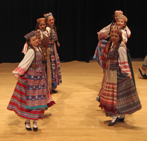 Young dancers from Gintaras performed the Lithuanian dance The Willow'