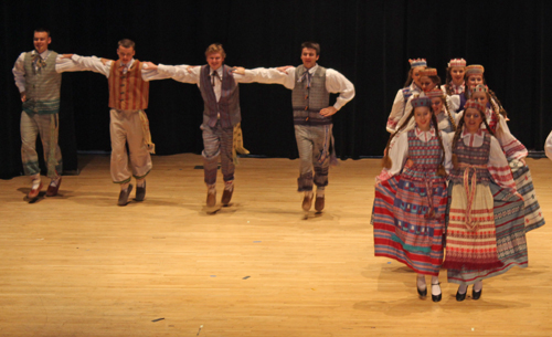 Young dancers from Gintaras performed the Lithuanian dance The Willow'