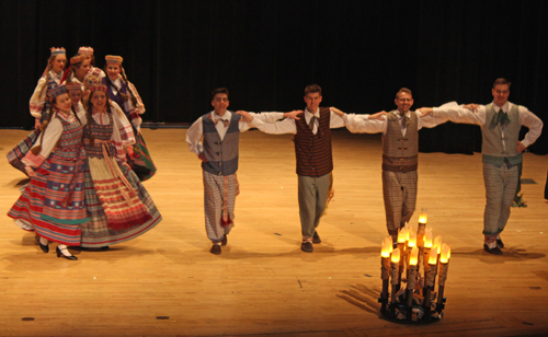 Young dancers from Gintaras performed the Lithuanian dance The Willow'