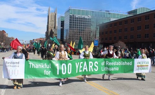 Lithuania was well represented in the 2018 Cleveland St. Patrick's Day Parade