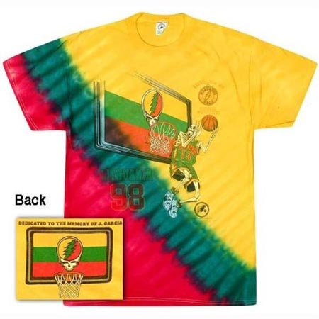 Grateful Dead Lithuanian basketball t-shirt