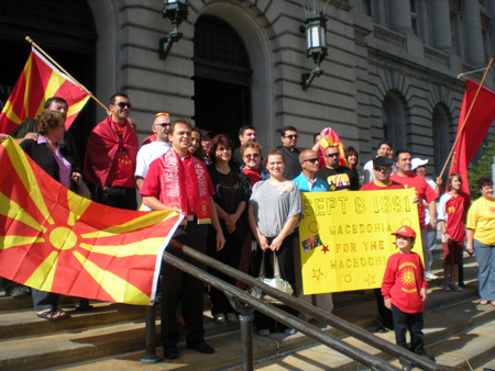Macedonia Independence Day 2010 Flag Raising Ceremony at Cleveland City Hall
