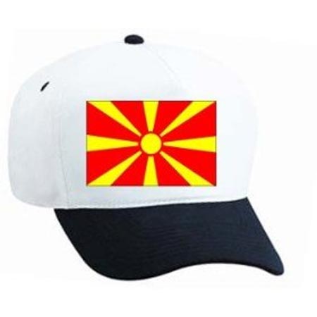 Cap with Macedonian flag