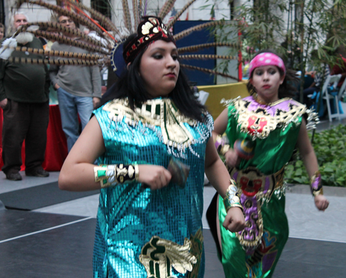 Grupo Tepehuani Nelli perform an ancient Mexican Aztec dance 