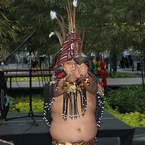 Grupo Tepehuani Nelli perform an ancient Mexican Aztec dance 