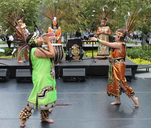 Grupo Tepehuani Nelli perform an ancient Mexican Aztec dance 