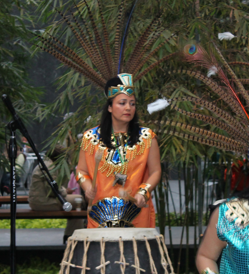 Grupo Tepehuani Nelli perform an ancient Mexican Aztec dance 