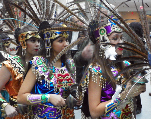 Grupo Tepehuani Nelli perform an ancient Mexican Aztec dance 