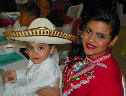 Mother and son at Cinco de Mayo