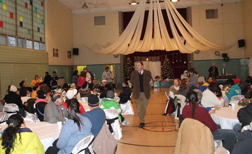 Joe Feckanin in St Casimir Parish Hall