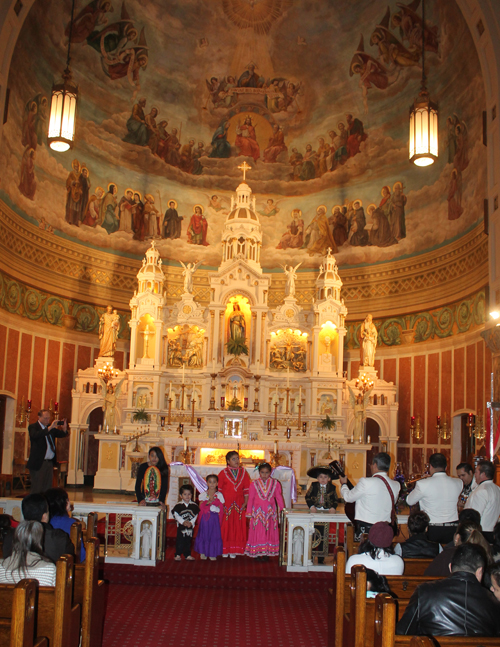 Mexican children in St Casimir Church