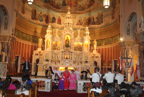 Mexican children in St Casimir Church