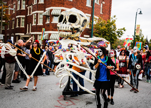 Day of the Dead in Cleveland 2016 - Skulls and Skeletons Parade