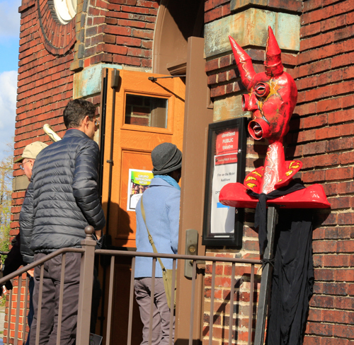 Entering the Church on the Day of the Dead in Cleveland