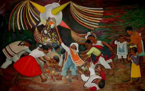 La Piata, 1953 by Diego Rivera at Children Hospital of Mexico, Mexico City.