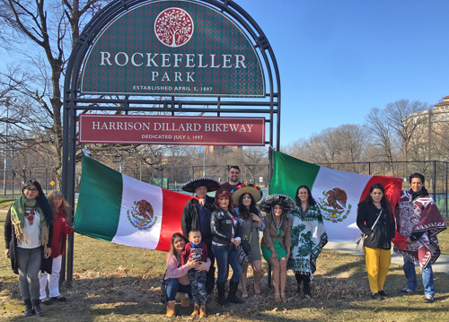 the Mexican Committee in Cleveland celebrating the Mexican Flag Day at the Cleveland Cultural Garden!