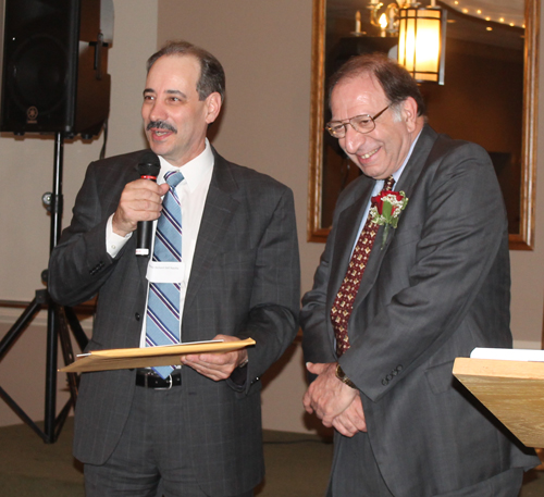 Mayor Rick Dell'Aquilla and Fred Bourjaily